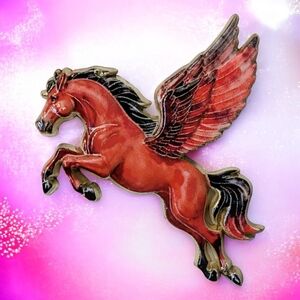 Re & Black Pegasus Enamel Pin